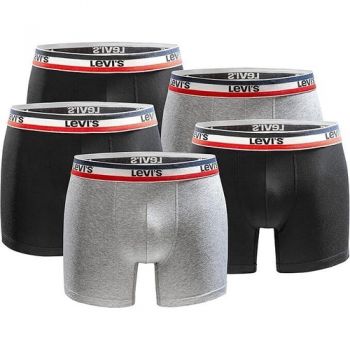 Boxeri barbati Levis Logo Boxershort 5-pack 701224335-001