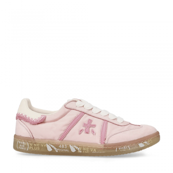 Sneakers femei Premiata Bonnie D roz din piele și textil 1699dp7351ro