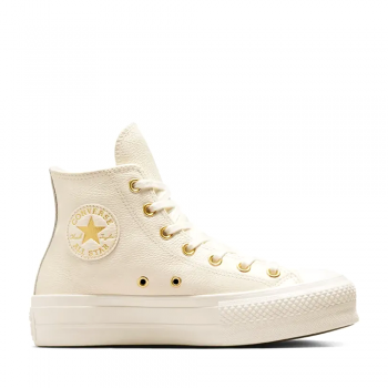 Sneakers high top Converse CHUCK TAYLOR ALL STAR PLATFORM bej din piele 2959dgsa12764be