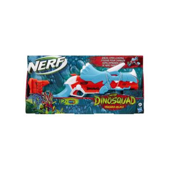 Blaster Nerf Dinosquad - Tricerablast, 12 proiectile