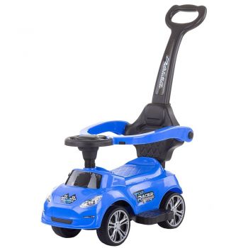 Masinuta de impins Chipolino Turbo blue cu maner