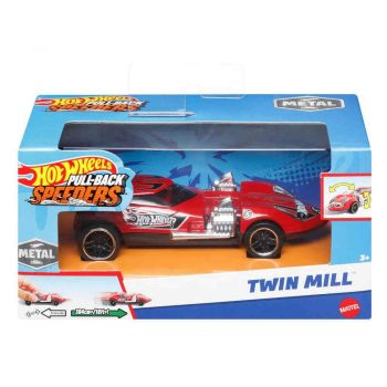 HOT WHEELS MASINUTA METALICA CU SISTEM PULL BACK TWIN MILL SCARA 1:43