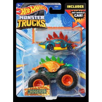 HOT WHEELS MONSTER TRUCK SI MASINUTA METALICA MOTOSAURUS