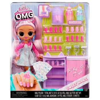 L.O.L. SURPRISE! OMG SWEET NAILS KITTY K CAF? SET PAPUSA CU ACCESORII