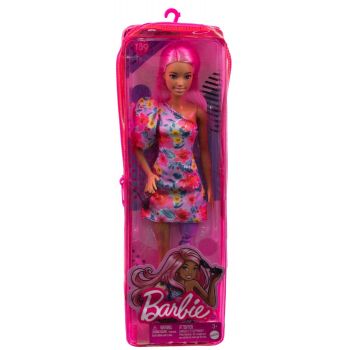 PAPUSA BARBIE FASHIONISTA CU PAR ROZ SI PICIOR PROTETIC