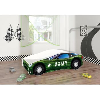 Pat Tineret MyKids Race Car 07 Army-160x80