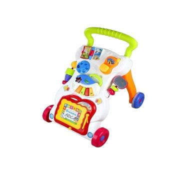 Antepremergator multifunctional pentru bebe, cu centru de activitati, multicolor, LeanToys, 2222