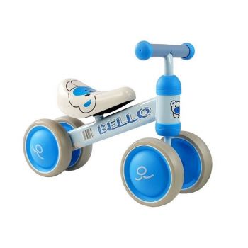 Bicicleta fara pedale, cu roti duble, pentru copii, Blue Bello, LeanToys, 5263