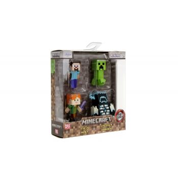 JADA MINECRAFT SET 4 FIGURINE METALICE 6.5CM