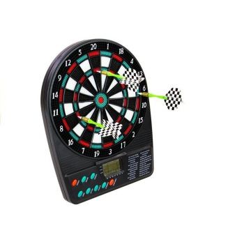 Joc de darts electronic cu display, 18 jocuri, 3 sageti, 2-8 jucatori, LeanToys, 1654