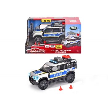 MAJORETTE MASINA DE POLITIE LAND ROVER CU LUMINI SI SUNETE