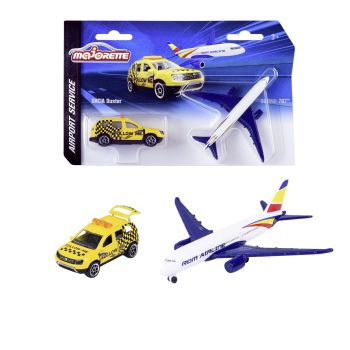 MAJORETTE SET MASINUTA DACIA DUSTER SI AVION BOEING 787