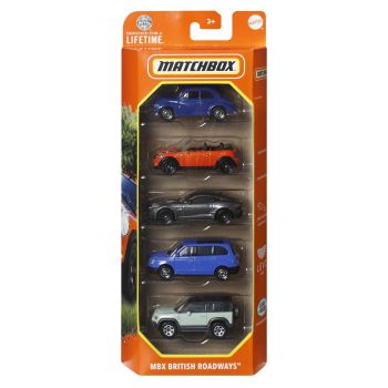 MATCHBOX SET 5 MASINUTE METALICE MBX BRITISH ROADWAYS SCARA 1:64