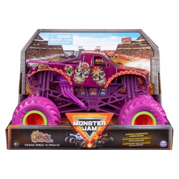 MONSTER JAM MASINUTA METALICA CALAVERA SCARA 1:24