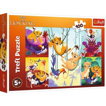 PUZZLE TREFL 100 DISNEY CURAJOSUL REGE LION