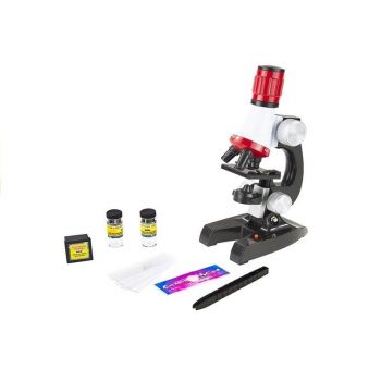 Set microscop stiintific de jucarie, cu accesorii pentru copii, 1200X, LeanToys, 1604