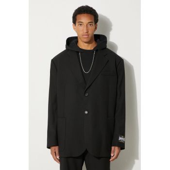 AMBUSH geaca de lana Oversized Jacket culoarea negru, BMEN005F24FAB0011000