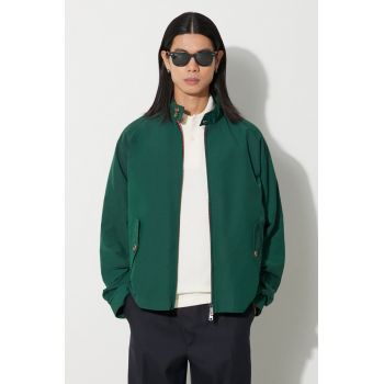 Baracuta geacă bomber G4 Cloth bărbați, culoarea verde, de tranziție, BRCPS1006