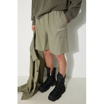 MKI MIYUKI ZOKU pantaloni scurti din bumbac Ripstop Cargo Shorts culoarea verde, RIPSTOP.CARGO.SHORTS