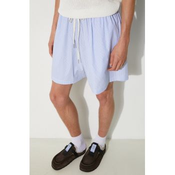 MKI MIYUKI ZOKU pantaloni scurti din bumbac Striped Shorts STRIPED.SHORTS