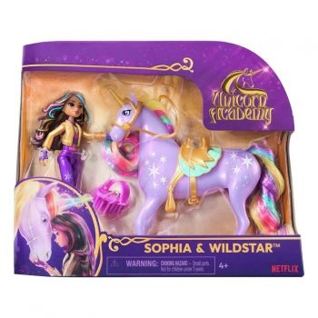 Set de joaca Unicorn Academy - Unicorn Wildstar si papusa Sophia