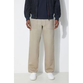 Stan Ray pantaloni de bumbac 1100 Og culoarea bej, drept, 1106