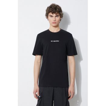 Han Kjøbenhavn tricou din bumbac Graphic Font barbati, culoarea negru, cu imprimeu, M-133614