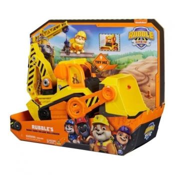 Masinuta Paw Patrol - Vehicul cu figurina Rubble BARK YARD buldozer