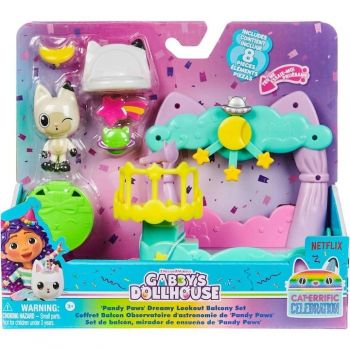 Set de joaca Gabby's Dollhouse - Balcon, Observator Astronomic, 9 piese