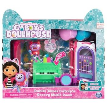 Set de joaca Gabby's Dollhouse - Camera de muzica a lui Daniel James Catnip, 8 piese