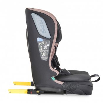 Scaun auto cu Isofix Cangaroo I-Drive Powder Puff I-Size 76-150cm,Model Pliabil compact,Inaltime reglabila,Centuri de siguranta,Top Tether,Sistem protectie impact lateral SPS,Tetiera reglabila,Husa detasabila,Perna reductor