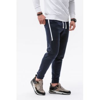 Pantaloni sport cu detalii contrastante