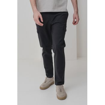 Pantaloni cargo din amestec de bumbac organic