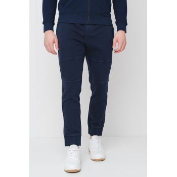 Pantaloni de trening din bumbac cu snur