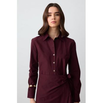 Rochie scurta cu model petrecut in partea laterala