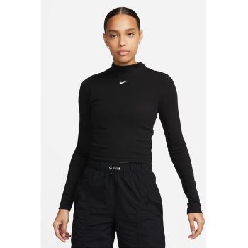 Bluza din amestec de lyocell cu logo