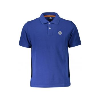 Tricou polo barbati - cu mini logo brodat - Regular fit -  Albastru inchis