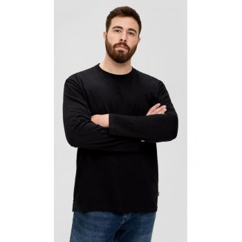 Big Sizes Tricou barbati big size cu maneca lunga - decolteu la baza gatului si buzunar pe piept