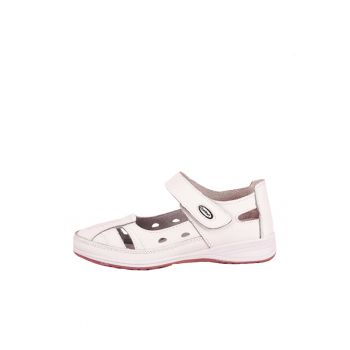 Balerini piele naturala Aurora alb M5 8129