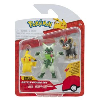 Pokemon Battle 3 Pk Litleo, Pikachu, Floragato Pkw4087