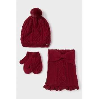 Set de accesorii din amestec de lana - 3 piese