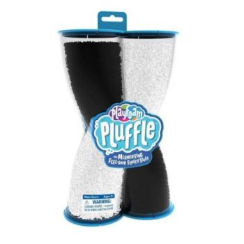 Spuma de modelat playfoam pluffle™ twist -  alb si negru