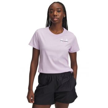 Tricou crop cu detaliu logo pentru fitness